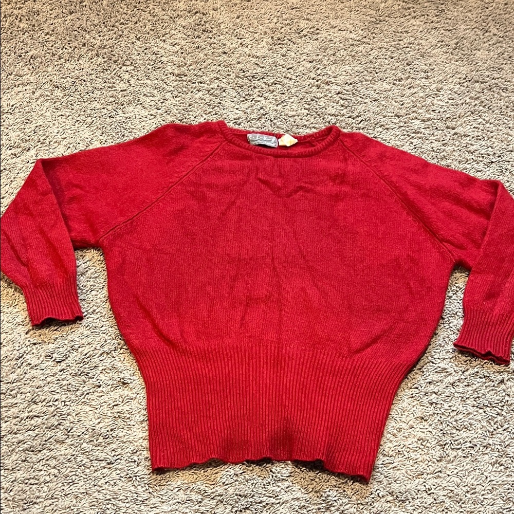 Angora blend Vintage Red Women's Sweater